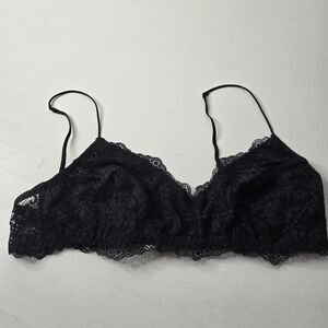 Free People Black Lace Bralette